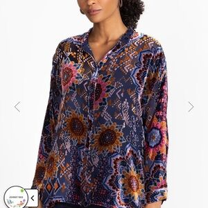 Johnny Was Oversized Audrey Shirt Sisi size Small